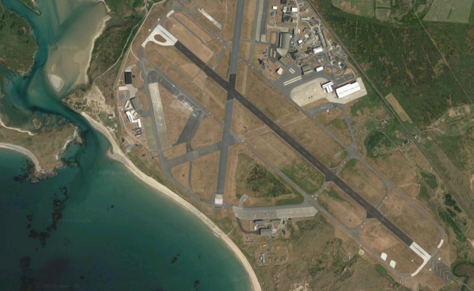 Google Earth image of RAF Valley