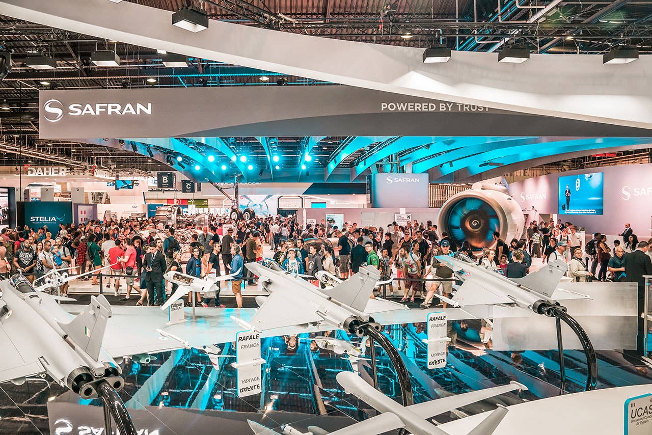 A scene from the 2017 Paris Air Show. Organizers announced this week that they had cancelled the June 2021 event due to the coronavirus pandemic.