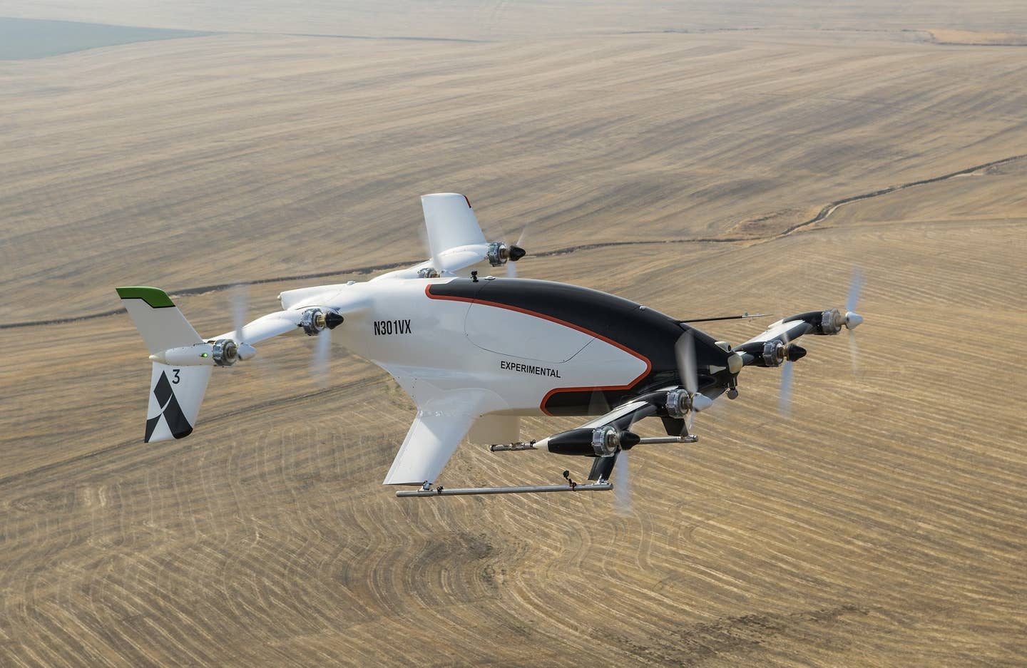 Airbus’ experimental eVTOL the Vahana. Photo courtesy Airbus.