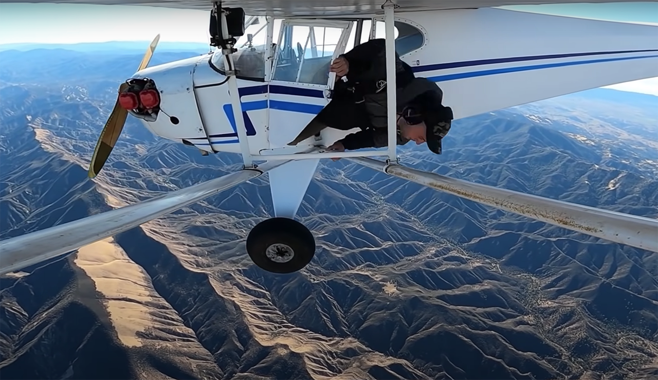 Trevor Jacob bailing out of his airplane - FAA Revokes YouTuber’s Pilot Certificate