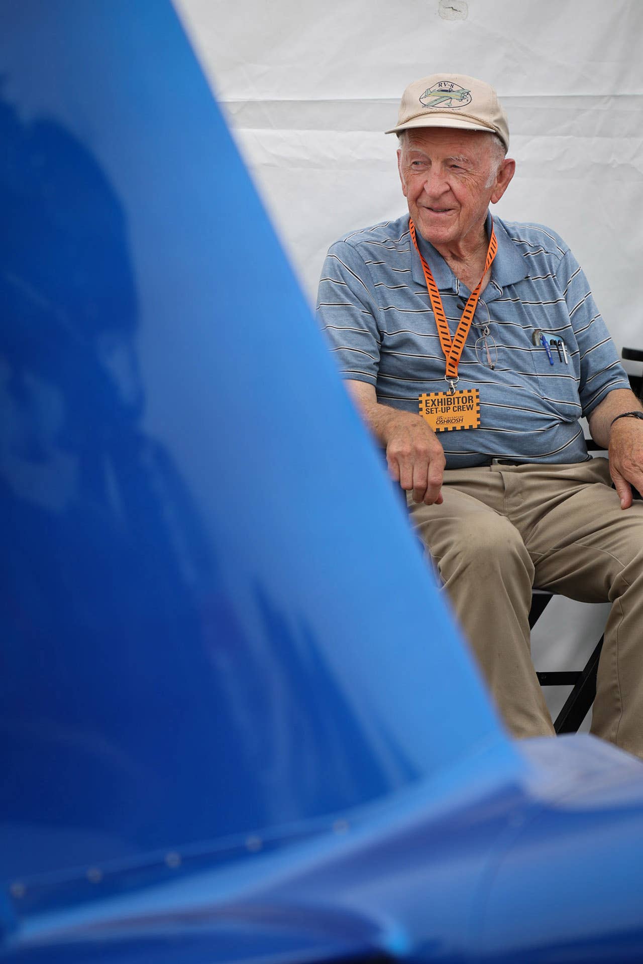 Richard VanGrunsven of Vans. - Oshkosh AirVenture 2022 Monday