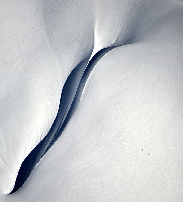 Snow drifts in the Cascades