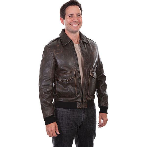 Scully Leather Bomber Jacket
