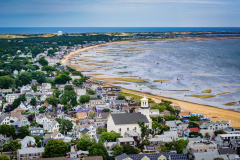 View of Provincetown from the Pilgrim's Monument, in Provincetown, Cape Cod, Massachusetts.