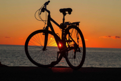 Bike at Sunset in Provincetown